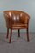 Vintage Brown Leather Side Chair, Image 2