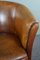 Vintage Brown Leather Side Chair 9