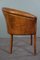 Vintage Brown Leather Side Chair 4