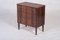 Danish Rosewood 3 Drawer Chest with Cup Handles & Tapering Round Leg, 1960s, Image 2