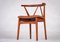 Mid-Century Modern Model 255 Teak and Leather Dining Chair by Henning Kjærnulf for Bruno Hansen, Denmark, 1960s 5