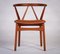 Mid-Century Modern Model 255 Teak and Leather Dining Chair by Henning Kjærnulf for Bruno Hansen, Denmark, 1960s, Image 3