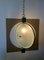 Vintage Art Fountain Chandelier with Hand Mown Glass Pendant, Italy, 1970s, Image 3