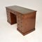 Leather Top Pedestal Desk, 1950s, Image 4