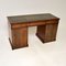 Leather Top Pedestal Desk, 1950s 5