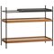 Low Walnut and Black Tray Shelf I by Hanne Willmann 1