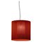 Red Moaré M Pandant Lamp by Antoni Arola 1