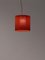 Lámpara Pandant Moaré M en rojo de Antoni Arola, Imagen 2