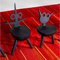 Chaises Rose Flora et Gomez Noires par Pulpo, Set de 2 4