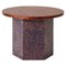 Round Slim Osis Hexagon Base Side Table by Llot Llov 1