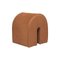 Brown Curved Pouf by Kristina Dam Studio 2