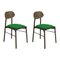 Bokken Upholstered Chairs, Caneletto, Menta by Colé Italia, Set of 2 1