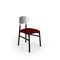 Bokken Upholstered Chairs in Black & Silver Rosso by Colé Italia, Set of 2 2