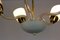 Mid-Century Steel & Glass Pendant Lamp, 1960s 2