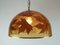 Vintage Pendant Lamp in Resin with Maple Leaves, 1970s 7
