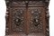 Antique 19th Century Italian Renaissance Revival Bookcase / Display Cabinet in Oak, 1880, Image 4