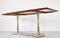 Italian Dining Table in Teak, Brass and Marble, 1960s 4