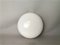 Large Bauhaus Milk Glass Round Wall Lamp, 1950s 3