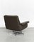 Swiss Leather Model Ds 35 Swivel Chair & Ottoman from de Sede, 1970s, Set of 2, Image 12