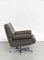Swiss Leather Model Ds 35 Swivel Chair & Ottoman from de Sede, 1970s, Set of 2, Image 13