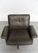 Swiss Leather Model Ds 35 Swivel Chair & Ottoman from de Sede, 1970s, Set of 2, Image 14