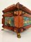 Antique Tramp Art Carved Wood Jewelry Box, Germany, 1895 18