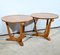Small Art Deco Side Tables in Walnut and Merisier attributed to E.Arzani, 1930s, Set of 2 2
