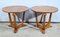 Small Art Deco Side Tables in Walnut and Merisier attributed to E.Arzani, 1930s, Set of 2 1