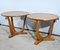 Small Art Deco Side Tables in Walnut and Merisier attributed to E.Arzani, 1930s, Set of 2, Image 3