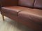 Danish Brown Leather Sofa, 1970s 19