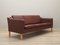 Danish Brown Leather Sofa, 1970s 7