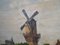 The Windmill Above the Marina, 1970s, Wood, Framed 10