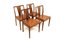 Scandinavian Teak and Skai Chairs, Sweden, 1960s, Set of 4 2