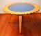 Baple Coffee Table and Blue Mirrored Glass from School of Turin, Italy, 1950s 2