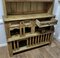 19th Century Irish Rustic Pine Chicken Hutch Dresser 9