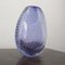 Nason Vase in Blown Murano Glass Submerged Blue colour in Pulegoso Artistic Workmanship, Italy 9