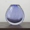 Jarrón Nason de cristal soplado de Murano azul sumergido en mano de obra Pulegoso, Italia, Imagen 3