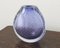 Nason Vase aus geblasenem Muranoglas, getaucht Blau in Pulegoso Artistic Workmanship, Italien 6