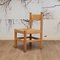 Brutalist Wood & Rush Dining Chairs, 1970s, Set of 4 5