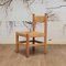 Brutalist Wood & Rush Dining Chairs, 1970s, Set of 4, Image 5