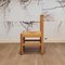 Brutalist Wood & Rush Dining Chairs, 1970s, Set of 4, Image 6