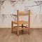 Brutalist Wood & Rush Dining Chairs, 1970s, Set of 4, Image 7