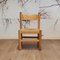 Brutalist Wood & Rush Dining Chairs, 1970s, Set of 4, Image 4