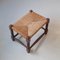 Wood and Rush Footstool, 1930s, Image 3