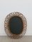 Italian Oval Wall Mirror in Bamboo, 1950s, Image 11