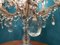 Große Kandelaber Tischlampe aus Kristallglas, 1960er 9