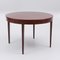 Round Bistro Fabric Table with Teak, Sweden, 1960s, Image 2