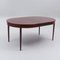 Round Bistro Fabric Table with Teak, Sweden, 1960s, Image 3