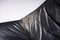 Poltrona The Rock con pouf in pelle nera di Gerard Van Den Berg - Montis, set di 2, Immagine 5