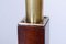 Czech Art Deco Floor Lamp in Walnut & Brass, 1930s 3